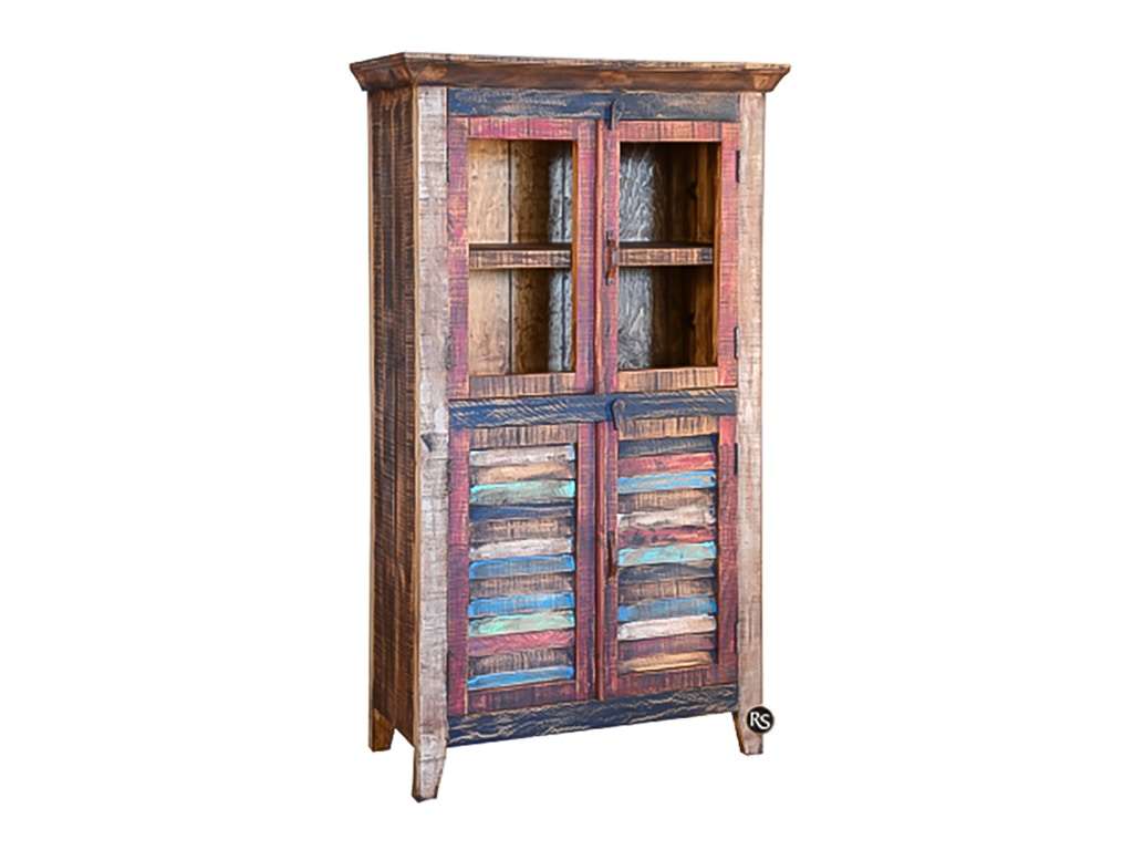 Rusticos Sierra Bedroom 60 UPRIGHT STORAGE CABINET LC ARM-01